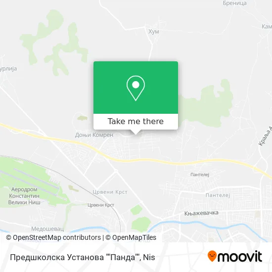 Предшколска Установа ""Панда"" map