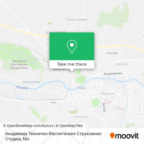 Академија Техничко-Васпитачких Струковних Студија map