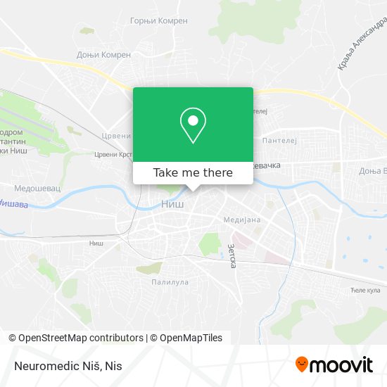 Neuromedic Niš map