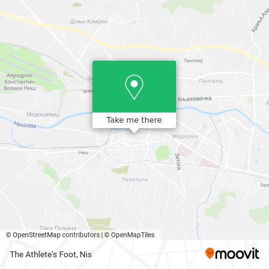 The Athlete's Foot map