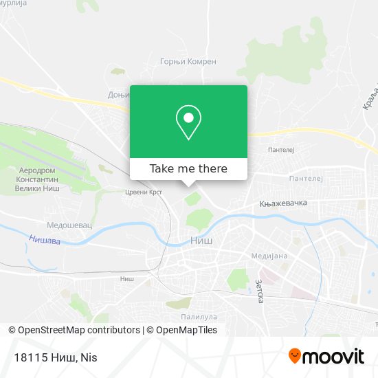 18115 Ниш map