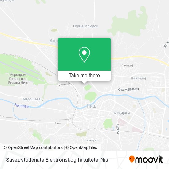 Savez studenata Elektronskog fakulteta map