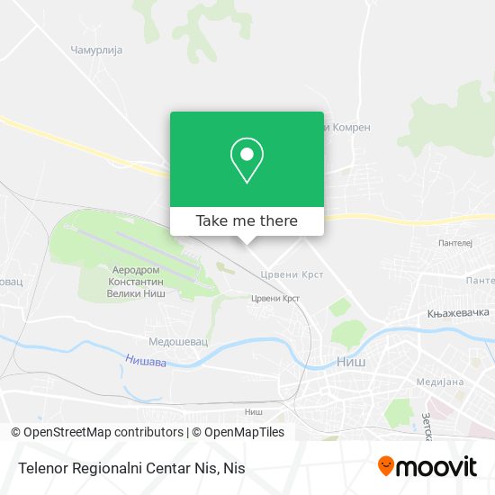 Telenor Regionalni Centar Nis map