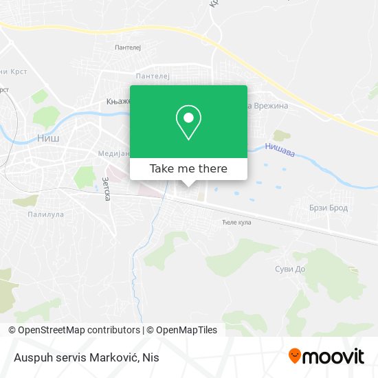 Auspuh servis Marković map