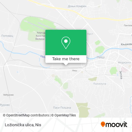 Ložionička ulica map