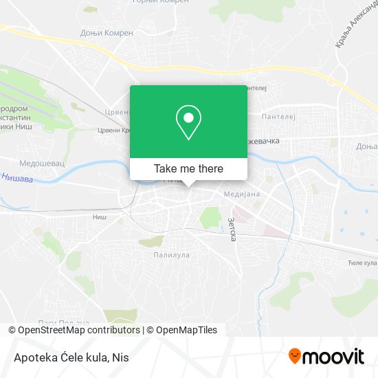 Apoteka Ćele kula map