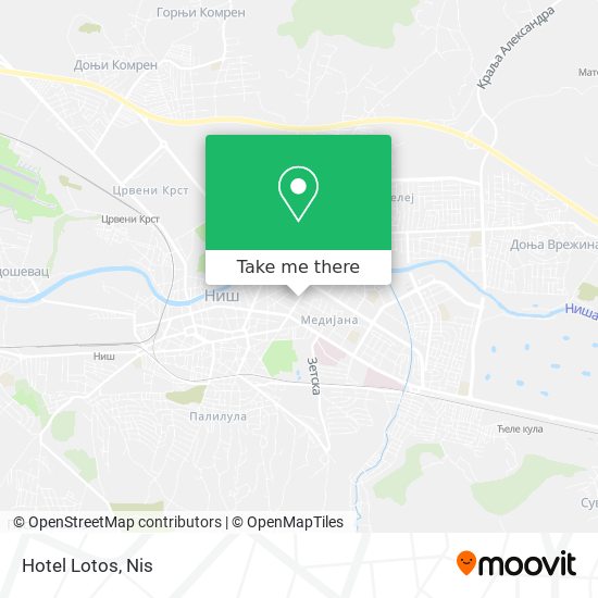 Hotel Lotos map