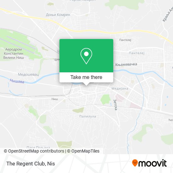 The Regent Club map