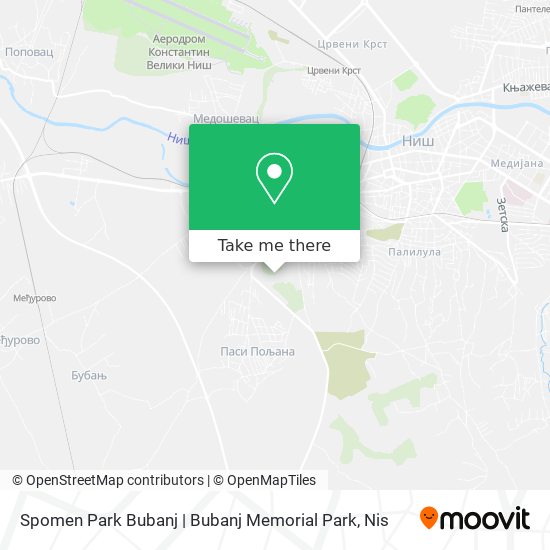 Spomen Park Bubanj | Bubanj Memorial Park map