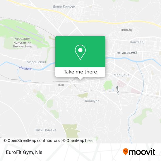 EuroFit Gym map