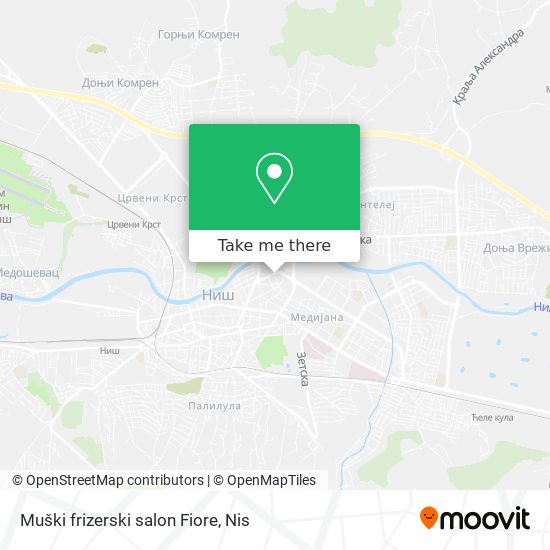 Muški frizerski salon  Fiore map