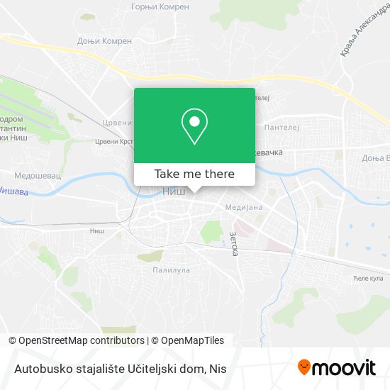 Autobusko stajalište Učiteljski dom map