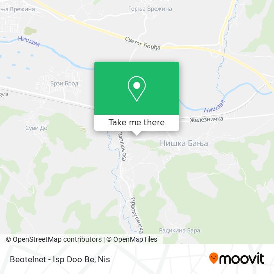 Beotelnet - Isp Doo Be map