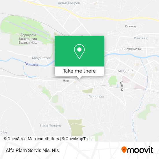 Alfa Plam Servis Nis map