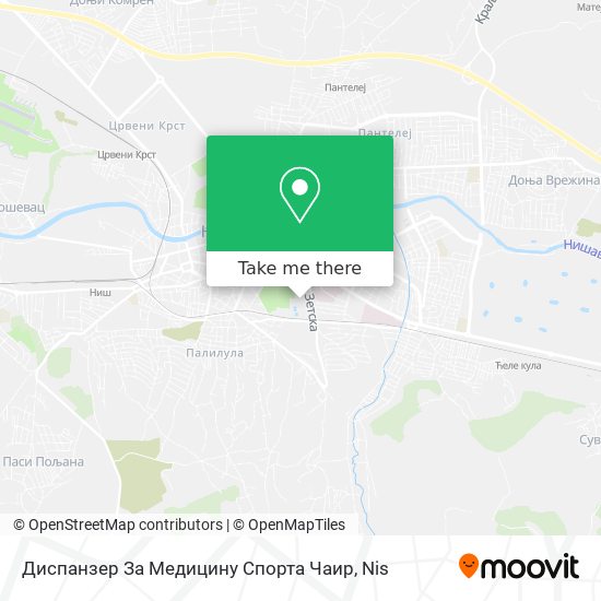 Диспанзер За Медицину Спорта Чаир map