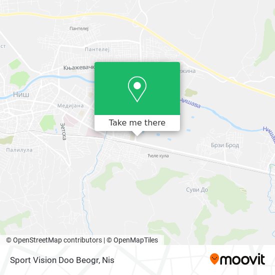 Sport Vision Doo Beogr map