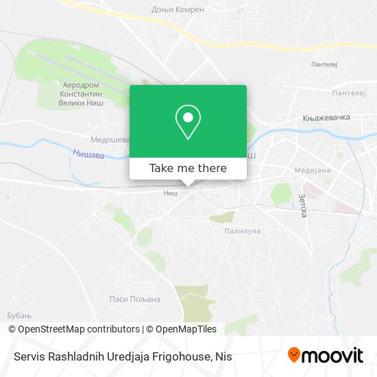 Servis Rashladnih Uredjaja Frigohouse map