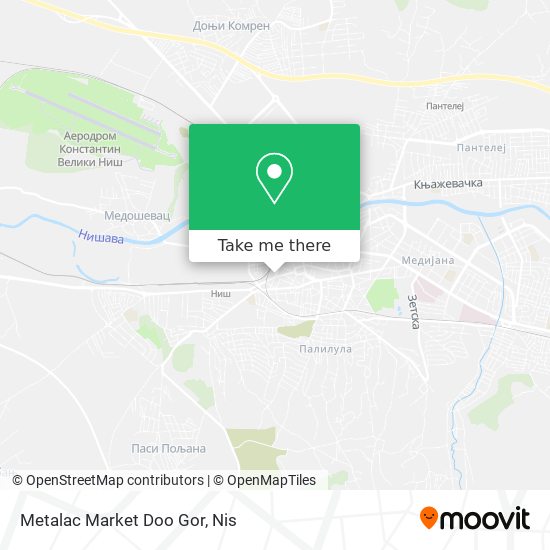 Metalac Market Doo Gor map