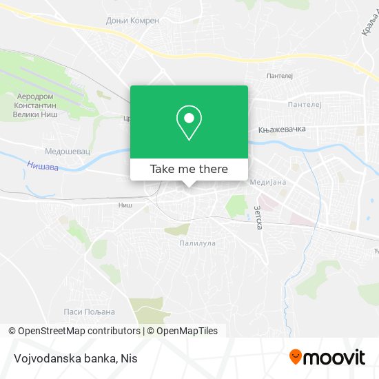 Vojvodanska banka map