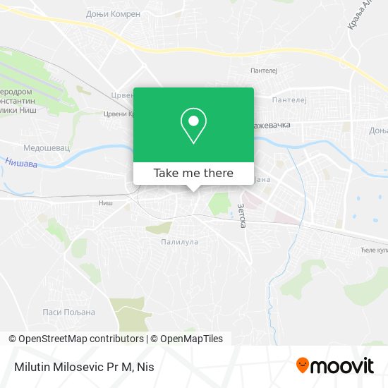 Milutin Milosevic Pr M map
