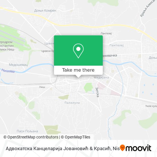 Адвокатска Канцеларија Јовановић & Красић map