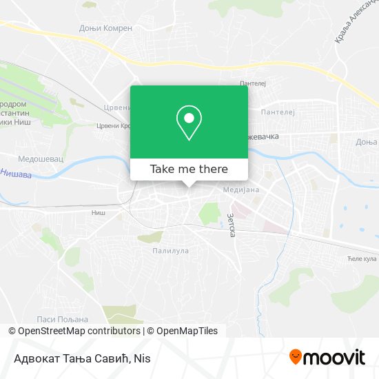 Адвокат Тања Савић map