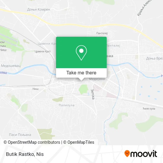 Butik Rastko map