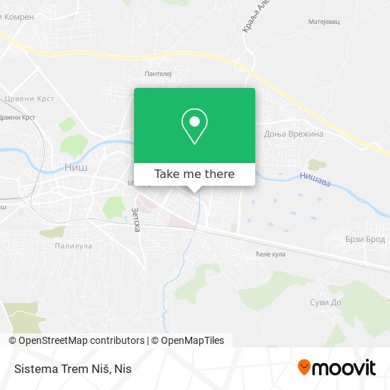 Sistema Trem Niš map