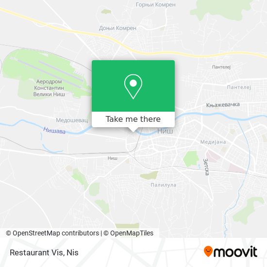 Restaurant Vis map