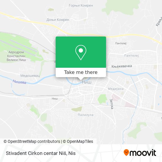 Stivadent Cirkon centar Niš map