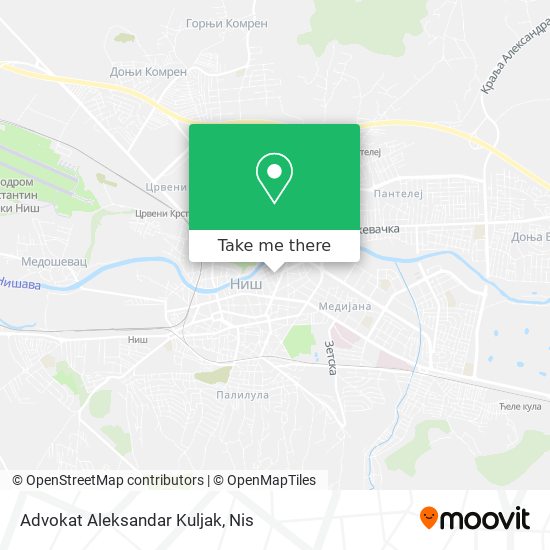Advokat Aleksandar Kuljak map