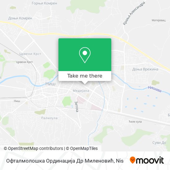 Офталмолошка Ординација Др Миленовић map