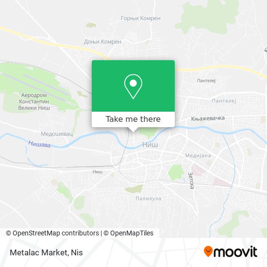 Metalac Market map