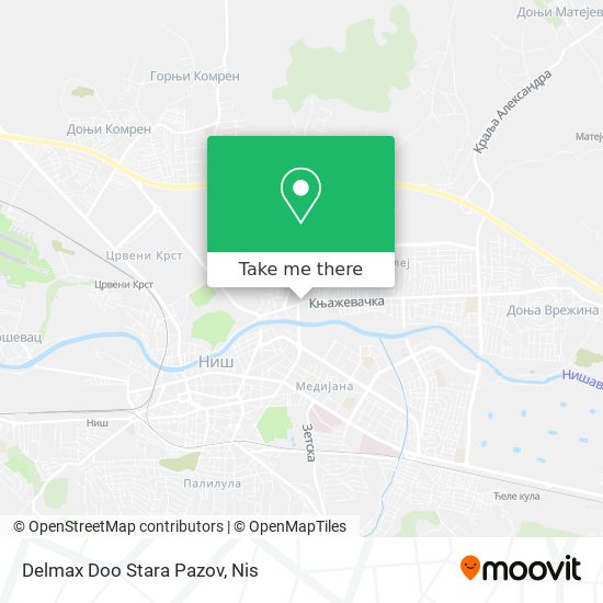 Delmax Doo Stara Pazov map