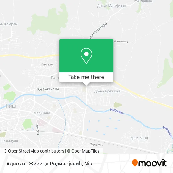 Адвокат Жикица Радивојевић map