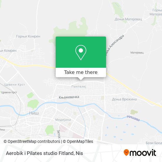Aerobik i Pilates studio Fitland map