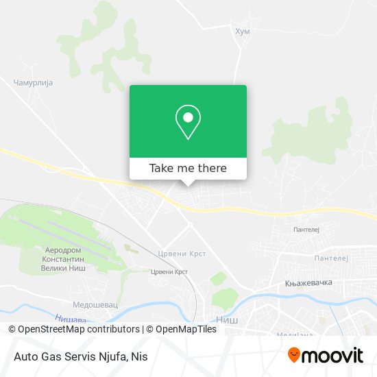 Auto Gas Servis Njufa map
