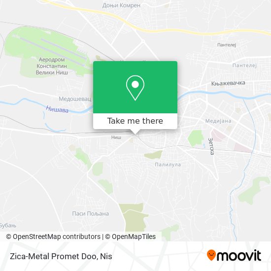 Zica-Metal Promet Doo map