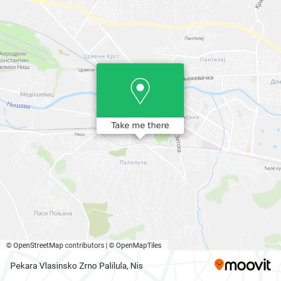 Pekara Vlasinsko Zrno Palilula map