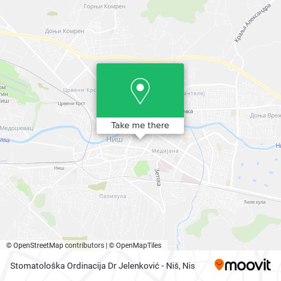 Stomatološka Ordinacija Dr Jelenković - Niš map