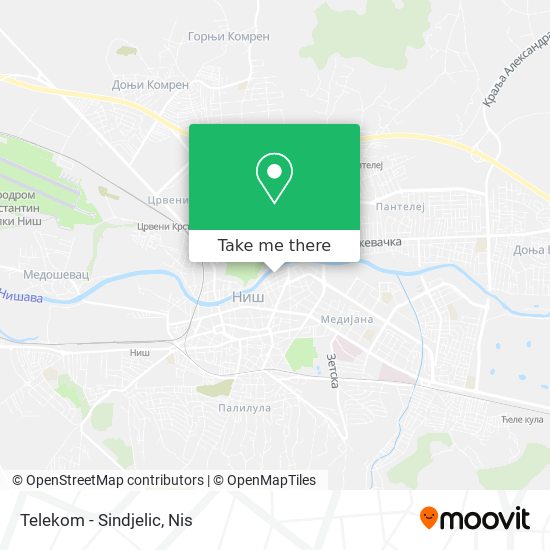 Telekom - Sindjelic map