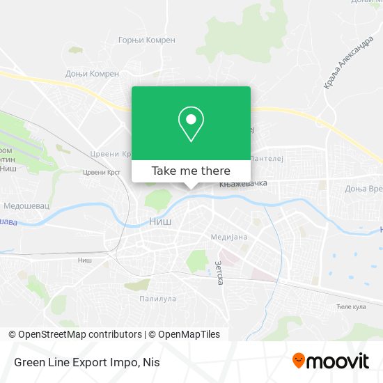 Green Line Export Impo map