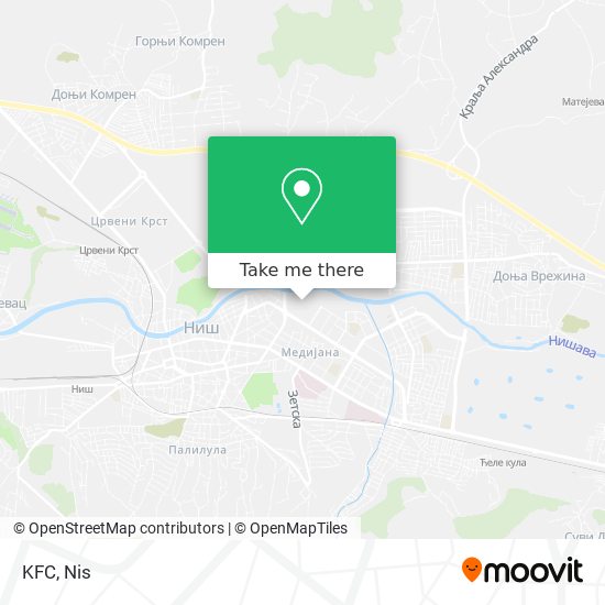 KFC map