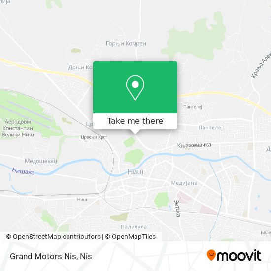 Grand Motors Nis map