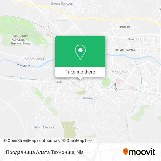 Продавница Алата Технониш map