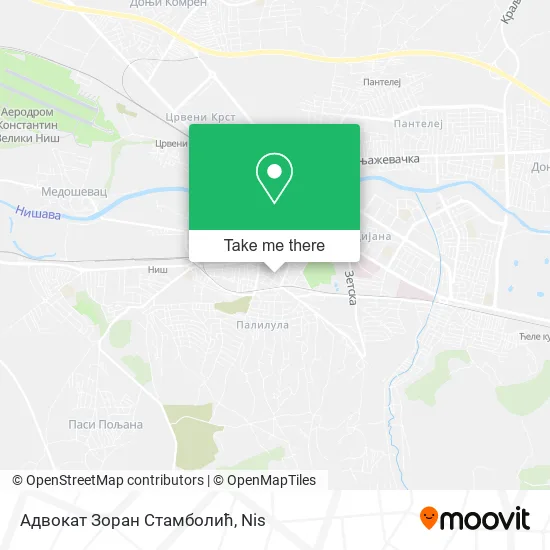 Адвокат Зоран Стамболић map