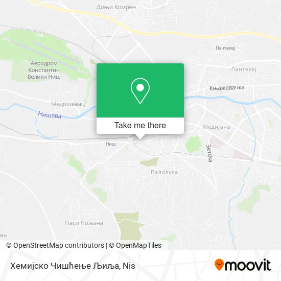 Хемијско Чишћење Љиља map
