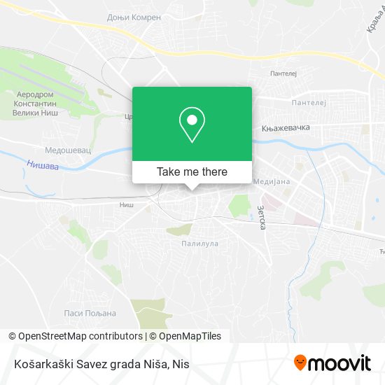 Košarkaški Savez grada Niša map