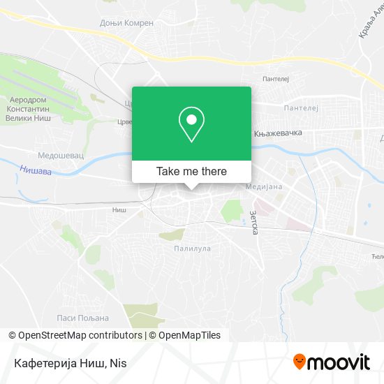 Кафетерија Ниш map