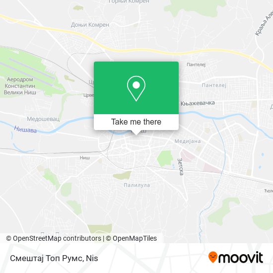 Смештај Топ Румс map